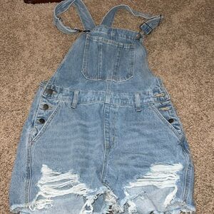Nature Denim denim overalls short . NWT